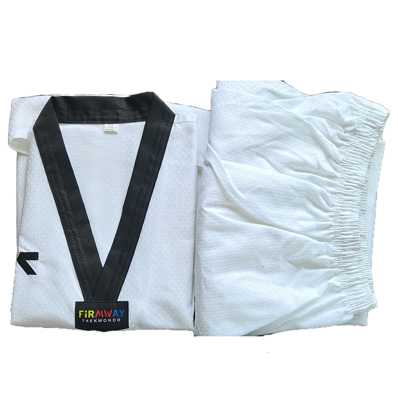 Protective Gear WTF Taekwondo Uniform Children's Judo Karate Training Suit Large Mesh Material Men's and Women's Comfortable and Breath