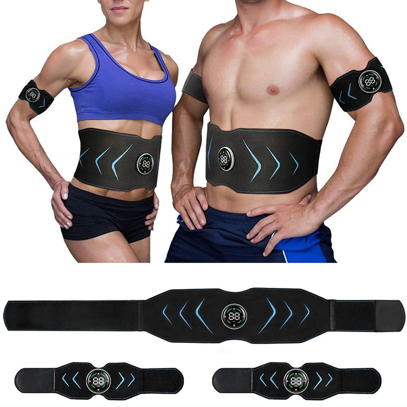 Core Abdominal Trainers Abs Toning Belt EMS Electric Vibration Abdominal Muscle Trainer Waist Body Slimming Fitness Massage Belts For Arm Leg Workout 