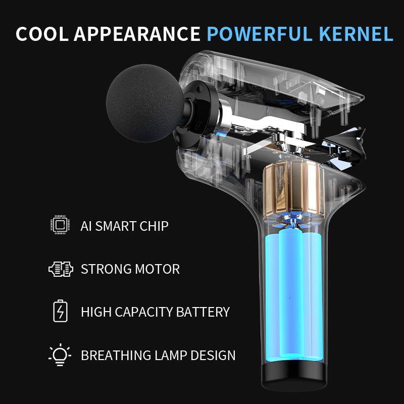 Full Body Massager JianYouCare Icy Cold Compress Massage Gun Electric Percussion Pistol Massager Portable Deep Tissue Muscle Relax Body Relaxation 230