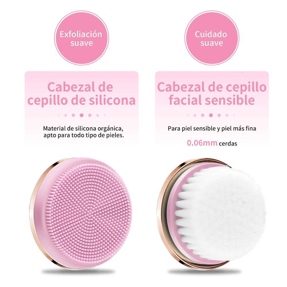Airbrush Tattoo Supplies Sonic Cleansing Brush Vibrating Face Scrubber 5 Speed Modes IPX7 Waterproof Rechargeable Deep Cleaning for All Skins Type 230