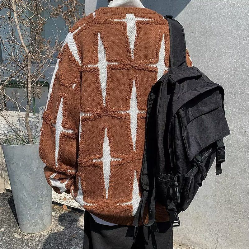 Men's Sweaters Men and Women Japanese Style Pullovers High Street Sweater Oversize Spring and Autumn Retro Knitted Jacket Clothing Sweaters 23080