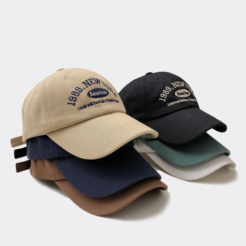Ball Caps Mens Baseball Cotton Soft Top Cap For Men Women Casual Embroidered 1989 York American Trucker Hats 230808