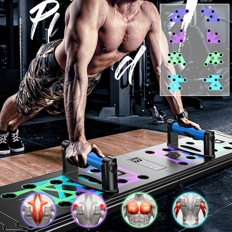 PushUps Stands Folding Push Up Board Smart Counting Abdominal Muscle Trainer Sports Home Fitness Equipment For Body Building PushUps Stands 230808