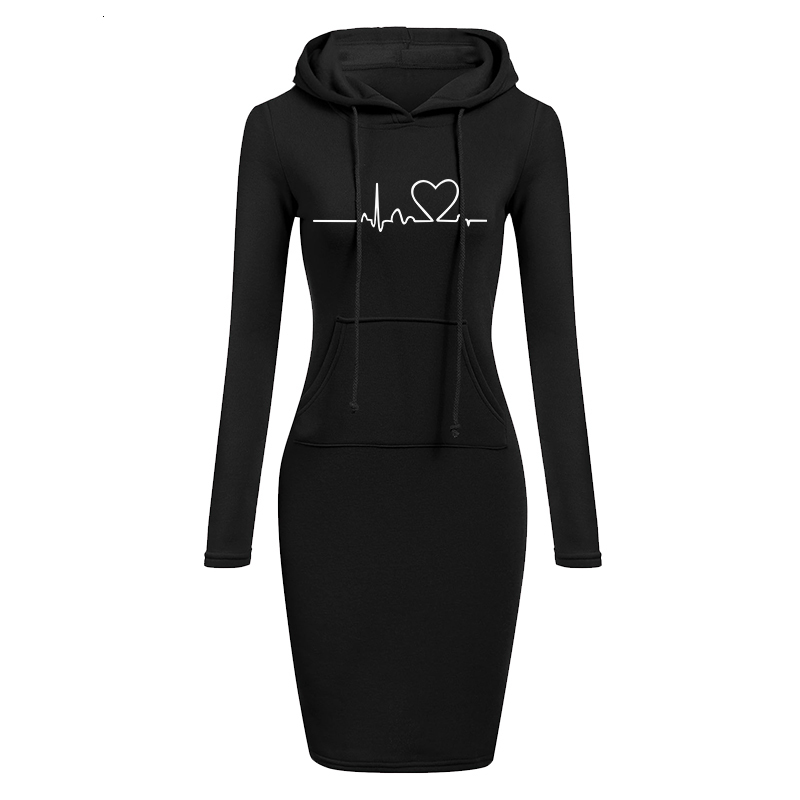 Women's Hoodies Sweatshirts Women Fashion Hooded Sweater Dress Autumn and Winter Long Sleeve Hoodie Dress Slim Fit Pullovers Sweatshirt Dress 230