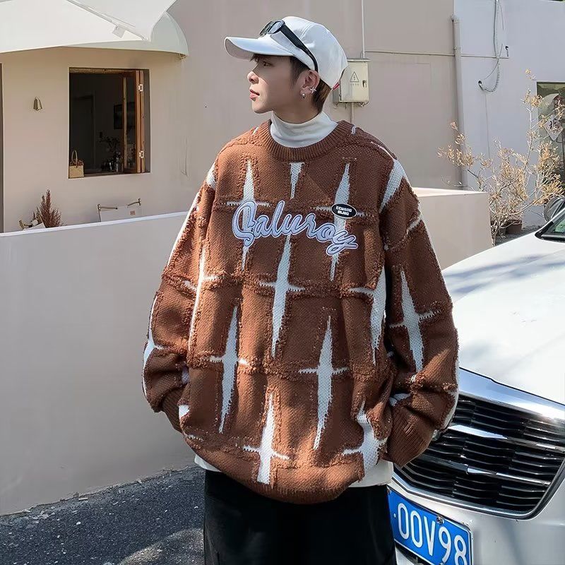 Men's Sweaters Men and Women Japanese Style Pullovers High Street Sweater Oversize Spring and Autumn Retro Knitted Jacket Clothing Sweaters 23080