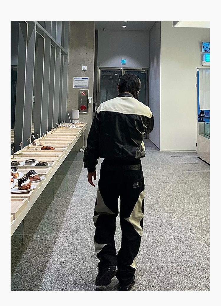 Original Pants 23SS New Washed Leather High Street Jeans Printing Sports Pants Loose Fit Casual Pants Men Straight Pants Loose Men's Duty Trouser