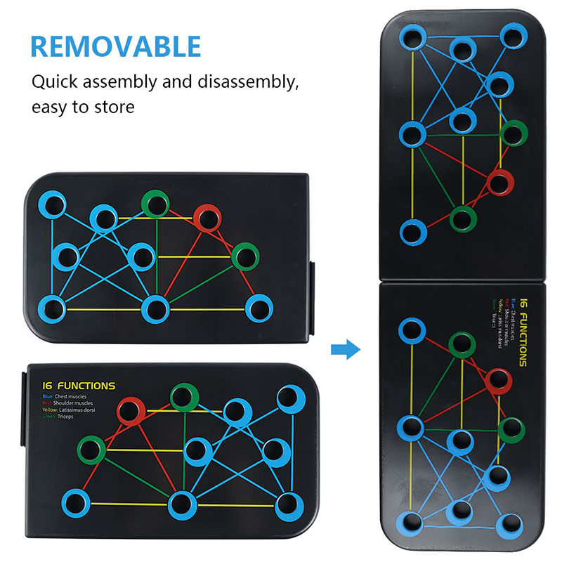 PushUps Stands 9 In 1 Push Up Board Foldable PushUp Rack Strength Training Board Push Ups Stands Exercise Men Fitness Equipment For Home Gym 230808