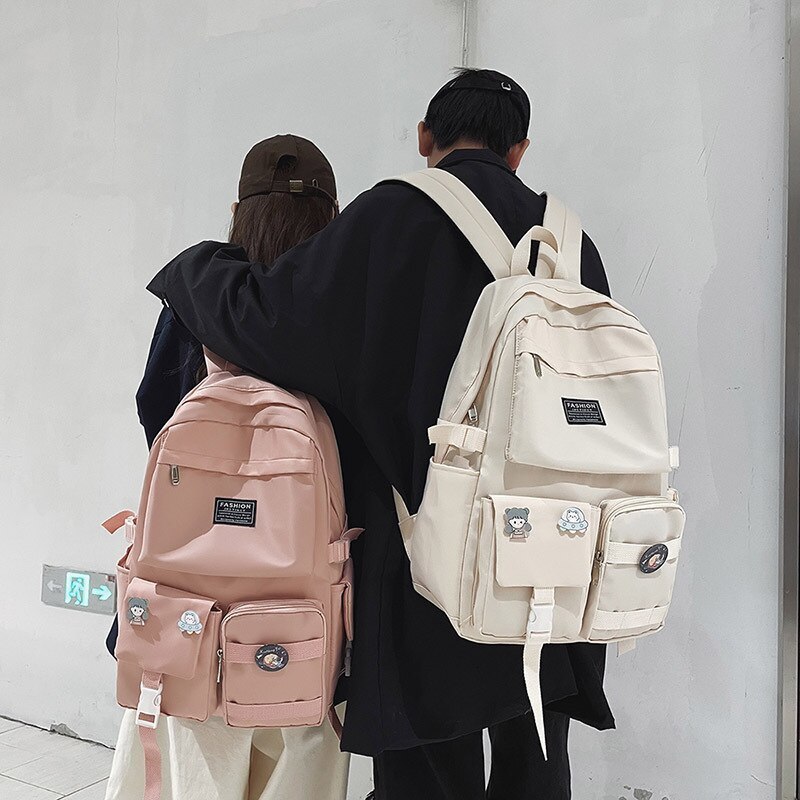 School Bags Large Travel Bag For Teenagers Schoolbag Female Fashion Harajuku Ulzzang Campus Junior High School Students Backpack 230809