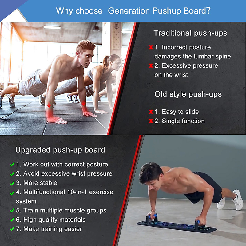 PushUps Stands Folding Push Up Board Smart Counting Abdominal Muscle Trainer Sports Home Fitness Equipment For Body Building PushUps Stands 230808