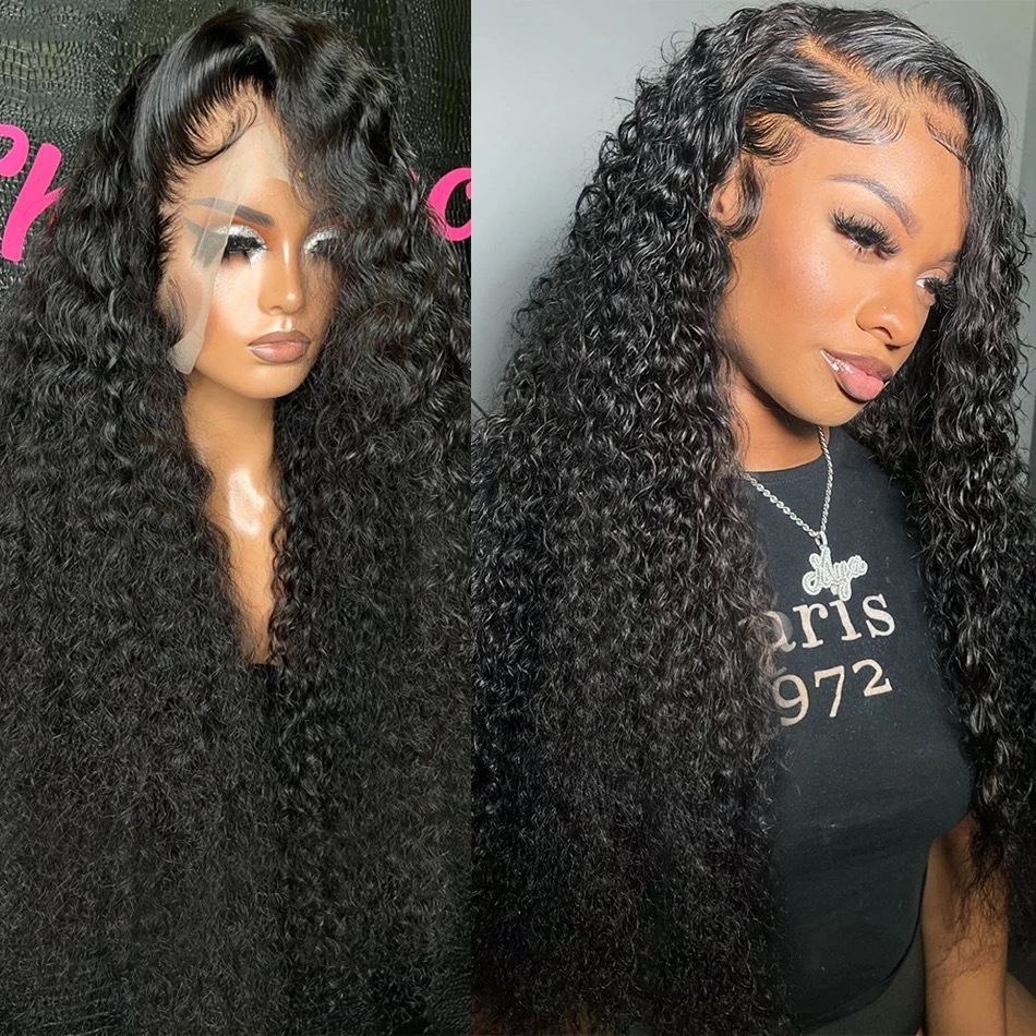 Cosplay Wigs 13x4 Lace Front Human Hair Wigs Brazilian Deep Wave Frontal Wig 360 Lace Frontal Curly Human Hair Wigs Preplucked Wig For Women 230808