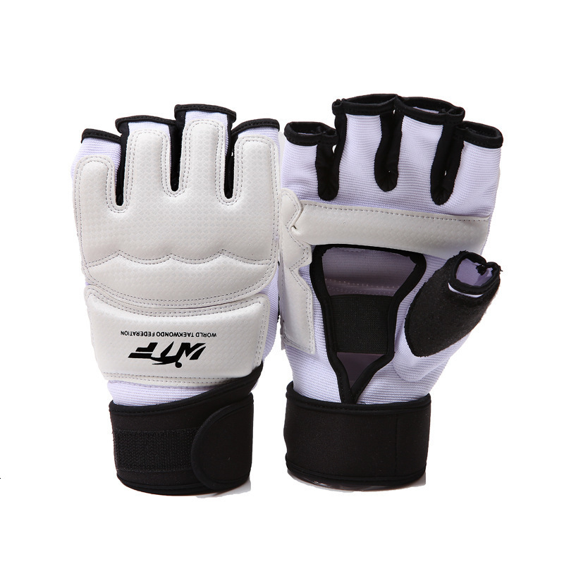 Protective Gear Taekwondo Gloves Foot Protector Taekwondo Shoes Foot Socks MMA WTF Adult Child Hand Foot Protector Half Finger Boxing Gloves 230808
