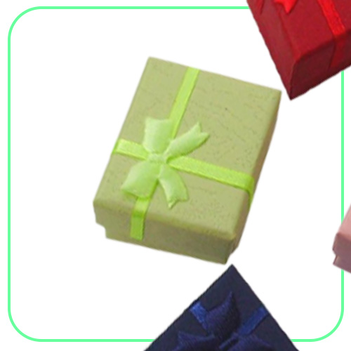 Whole 48pcslot Fashion Jewelry Box Multi colors Rings Box Jewelry Gift Packaging Earrings Holder Case 443CM