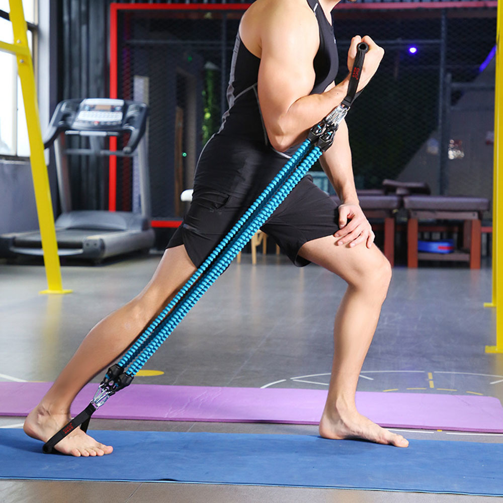 Resistance Bands Pedal Resistance Bands Multifunction Tension Rope Situp Bodybuilding Expander for Fitness Home Gym Equipment for MenWomen 230808