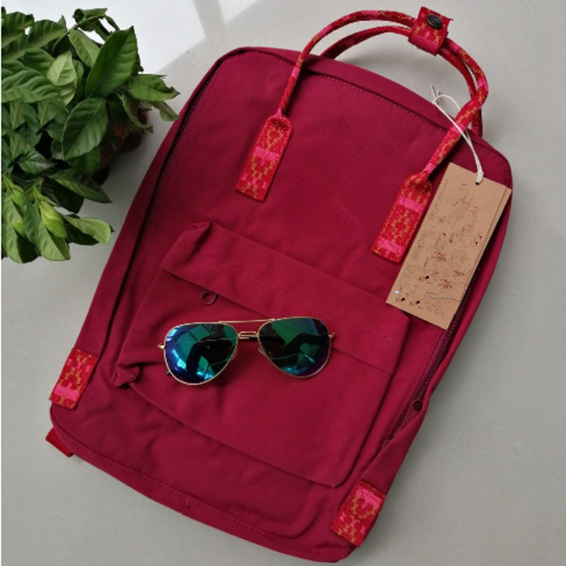 Fox Classic Backpack Fashion Style Design Bag Backpack Student backpack Fjallravan KANKEN Camo Panel Canvas Waterproof Backpack