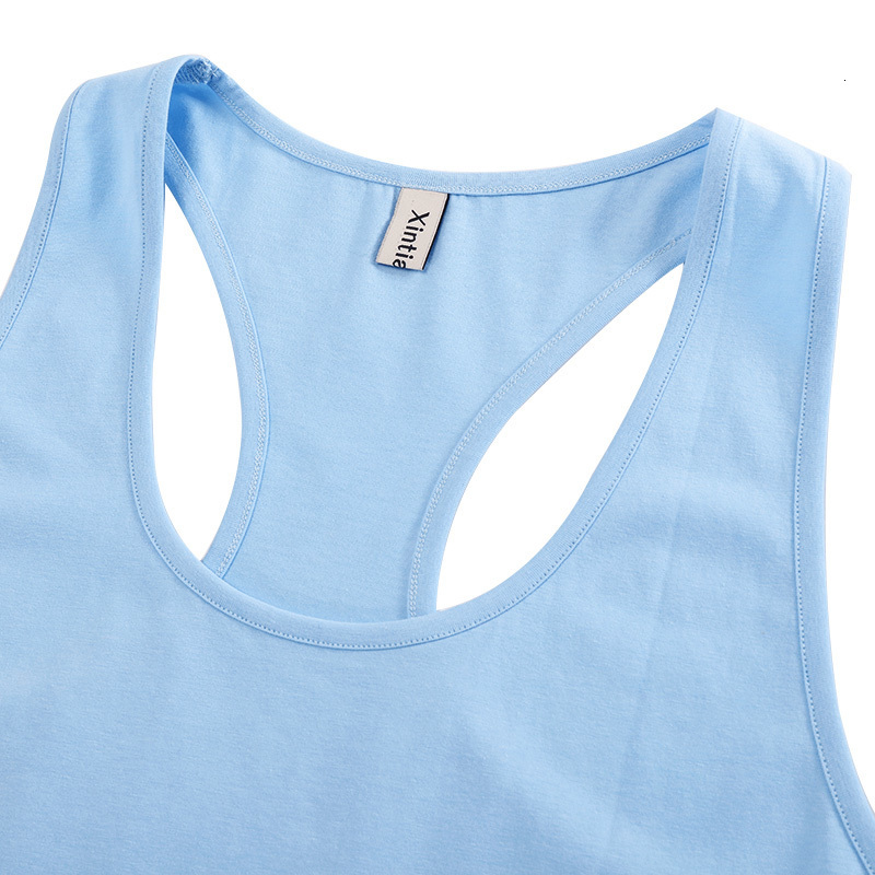 Women's Tanks Camis Summer Cotton Women Tank Top Casual Loose Racerback Workout Ladies Tops Vest M30660 230808