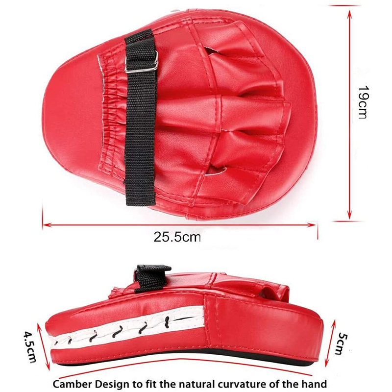Sand Bag Boxing Pads Curved Punching Mitts Training Hand Target Gloves Training Focus Pads for Kickboxing Karate Muay Thai Kick Sparring 230808