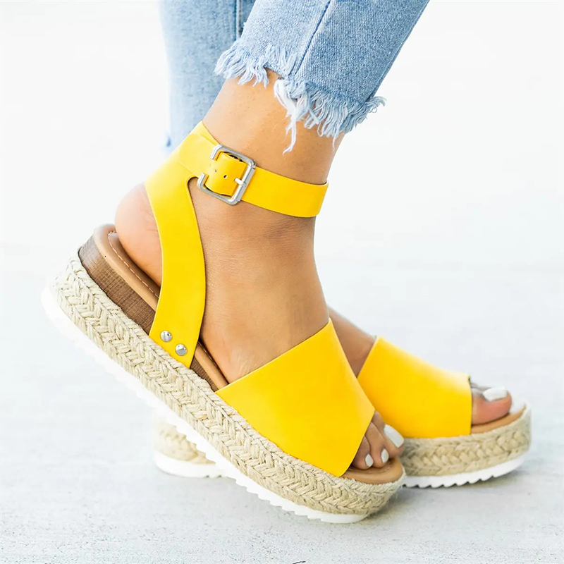 Sandals Women Sandals Plus Size 43 Wedges Shoes Woman Chunky Heels Sandals Summer Shoes Casual Leopard Platform Sandals Chaussures Femme 230809