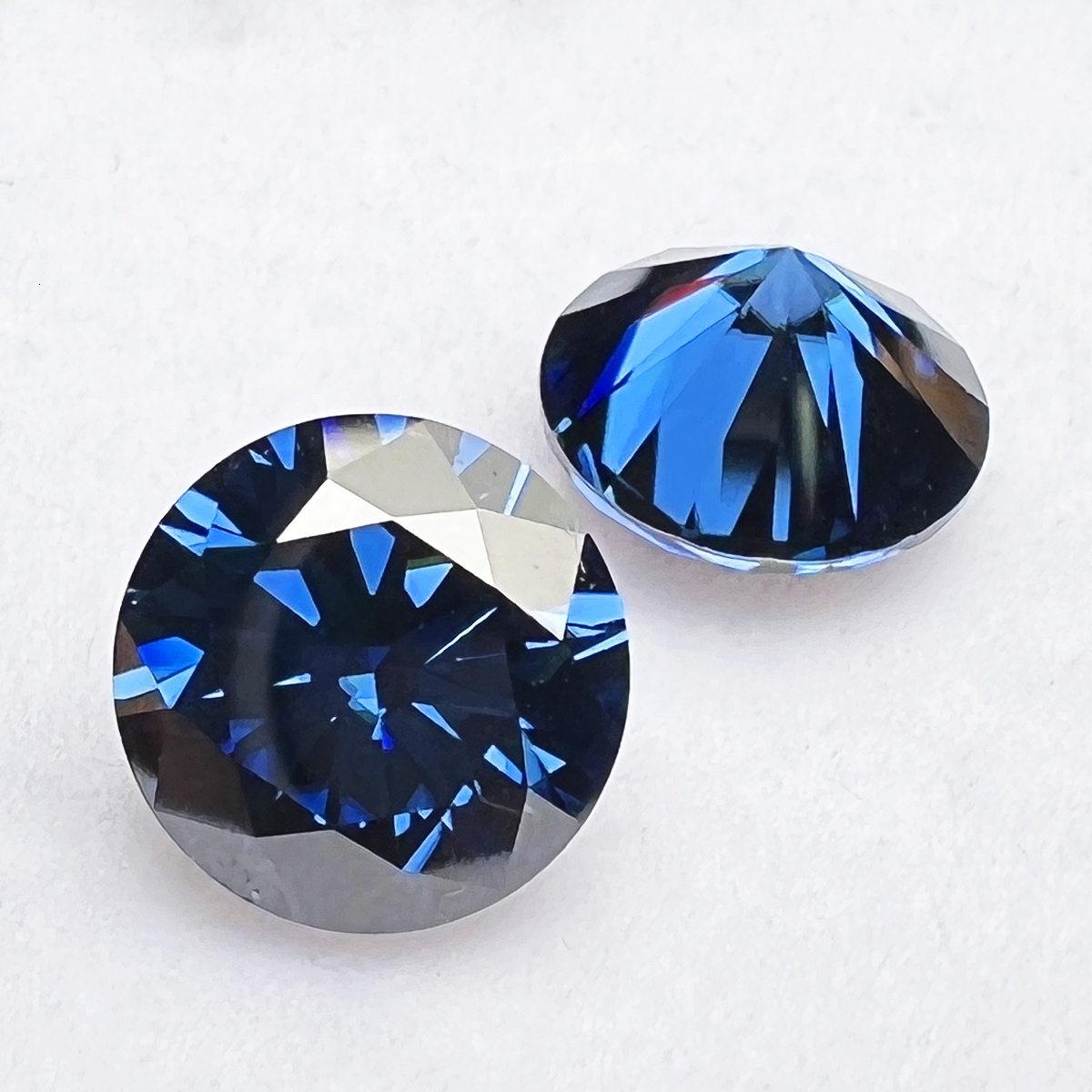 Loose Diamonds Blue Loose 100% Real Lab Gemstone Stones For Women Jewelry Diamond Ring Material GRA RoundPearEmeraldCushion Cut 230808