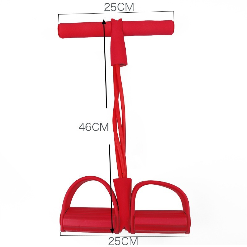 Resistance Bands Fitness Gum 4 Tube Resistance Bands Latex Pedal Exerciser Situp Pull Rope Expander Elastic Bands Yoga equipment Pilates Workout 23080