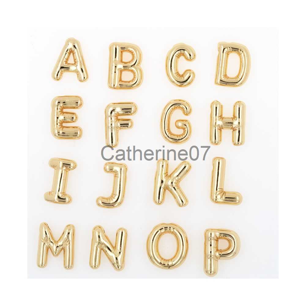 Pendant Necklaces Custom Personalized Initial 3D Balloon Alphabet Letter Pendant Necklace Name Choker Gift For Her Him J230809