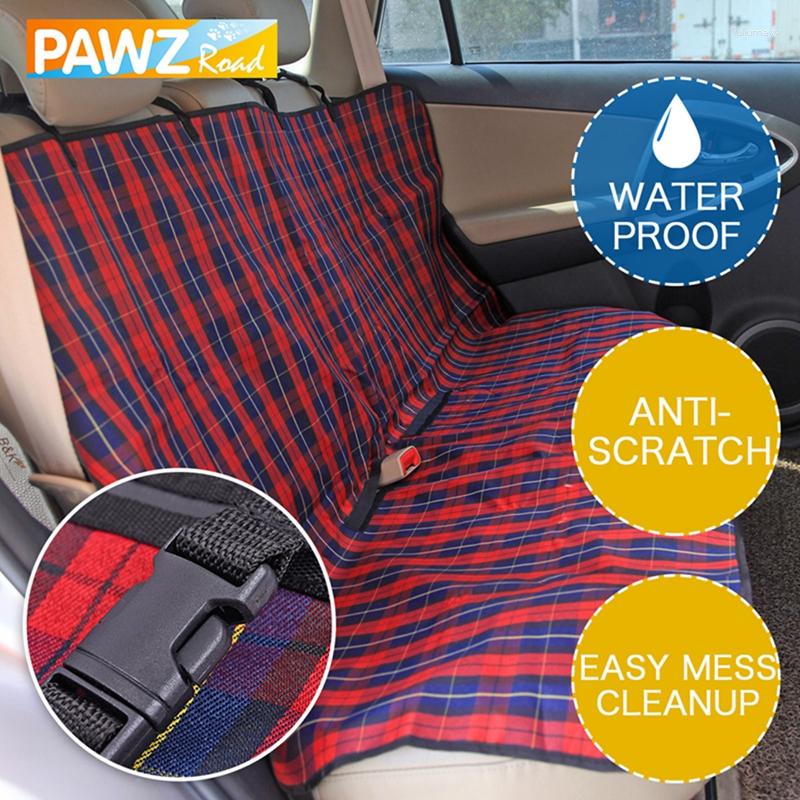 Dog Car Seat Covers Drop Pet Plaid Carriers Cover Durable Puppy Cats Blanket Hammock Cushion Mats Protector For Travel