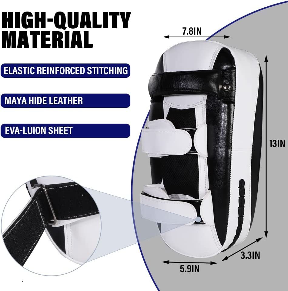 Sand Bag 1 Pcs PU Leather Foot Target Curved Boxing Muay Thai Hand Target Sanda Training Thickened Earthquakeresistant Curved Baffle 230808