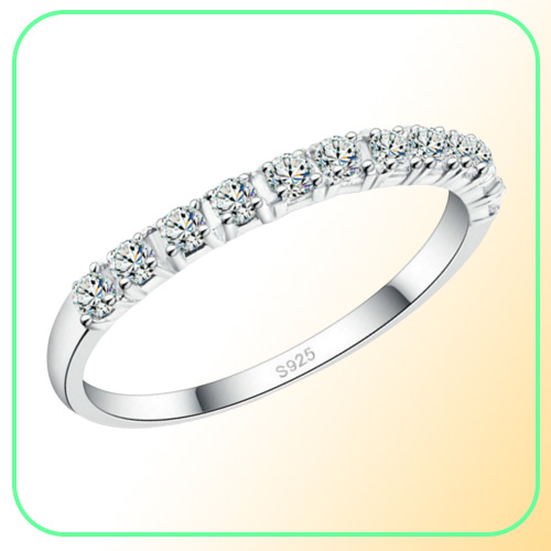 New Design Band Rings Wedding Rings Women 925 Sterling Silver Simulated Diamond Ring Jewelry
