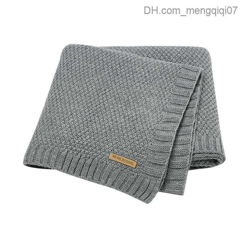 Sleeping Bags Baby blanket knitted newborn Swaddle packaging blanket super soft baby crib blanket crib blanket Z230810