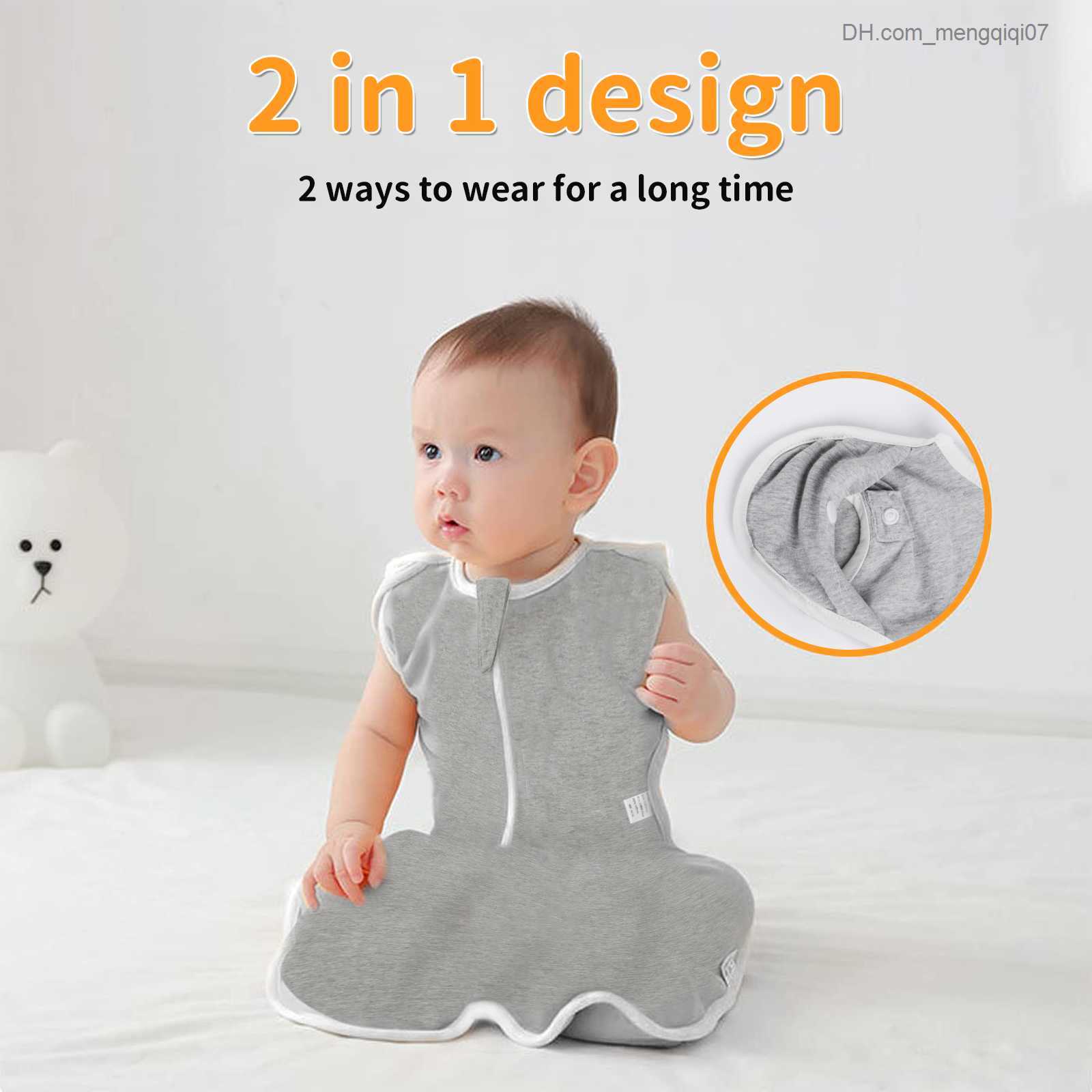 Pajamas Swaddle Blanket sleeping bag a wearable sleeping bag for newborns suitable for infants girls and boys aged 0-6 months Z230810