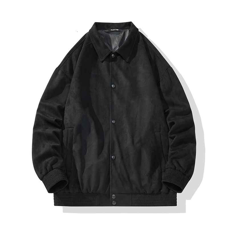 Mens Jackets Autumn Suede Jacket Men Fashion Oversized Casual Retro Streetwear Hiphop Loose Bomber Short Coat M3XL 230810