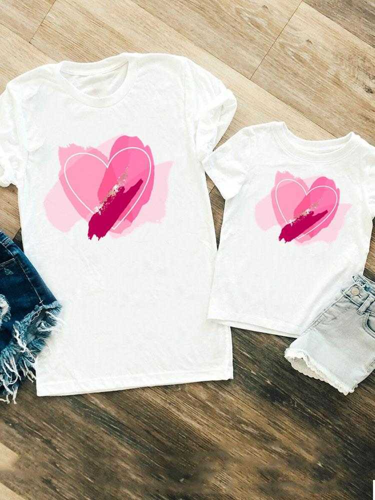 Family Matching Outfits Family Matching Outfits Leopard Flower Floral 90s Women Girls Boys Kid Child Summer Mom Mama Tshirt Tee T-shirt Clothes Clothi