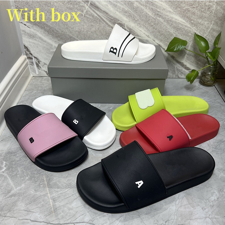 Fashion slide sandals slipper slippers for men women BOX Hot Designer unisex beach flip flops slipper TOP QUALITY ERU 35-46