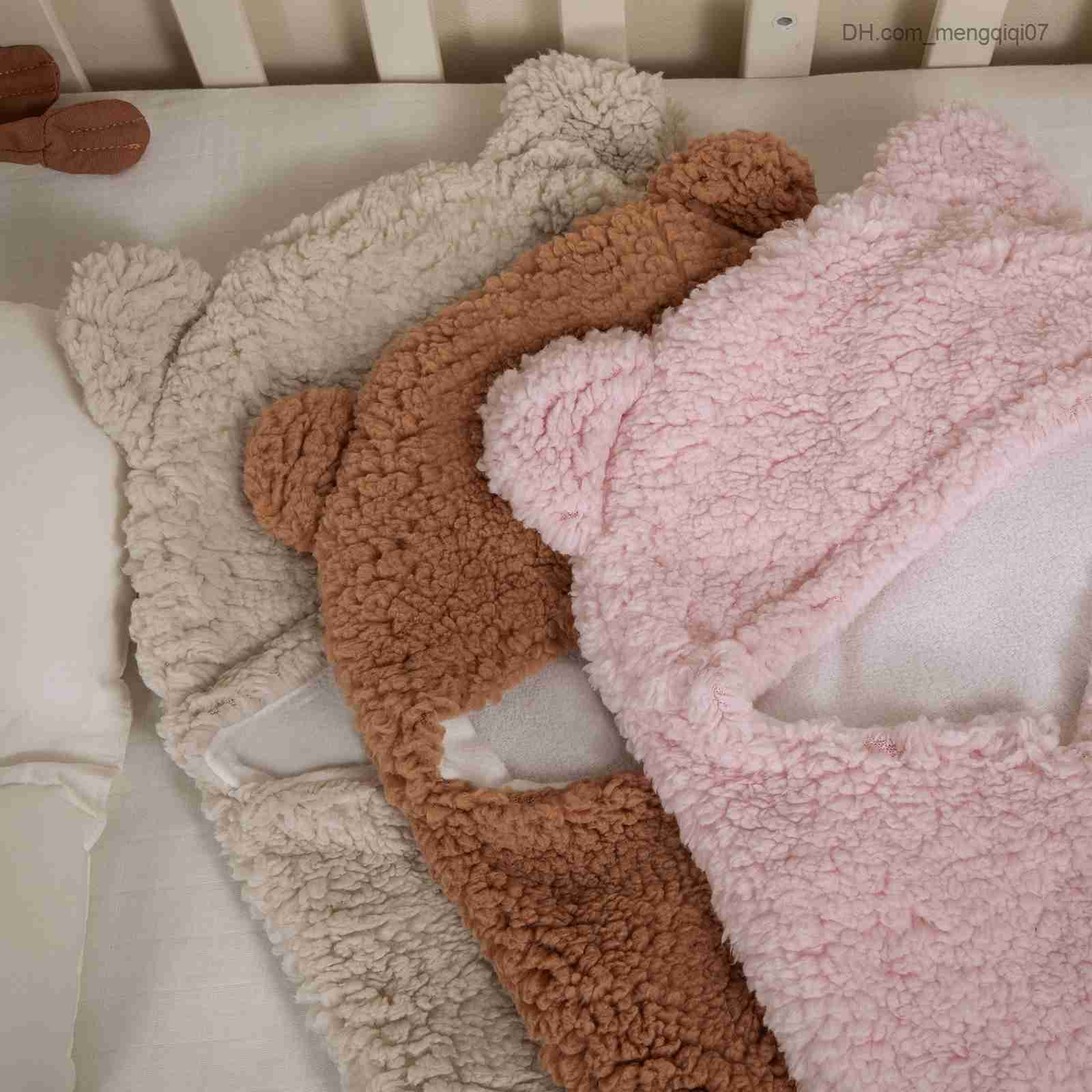 Pajamas Baby Sleeping Bag Rocker Arm Wool Newborn Sleeping Bag Cotton Soft Baby Packaging Blanket Unisex Solid Color Winter Warm Sleepwear Z230810