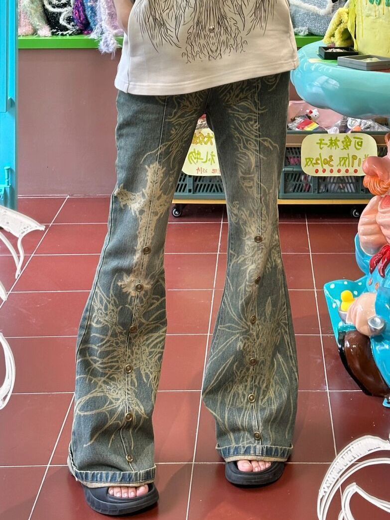 Womens Pants Capris Y2K Vintage Women Korean Casual Streetwear Oversize Cargo Aesthetic Straight Trousers Wide Leg Jeans Grunge Denim Clothes 230809