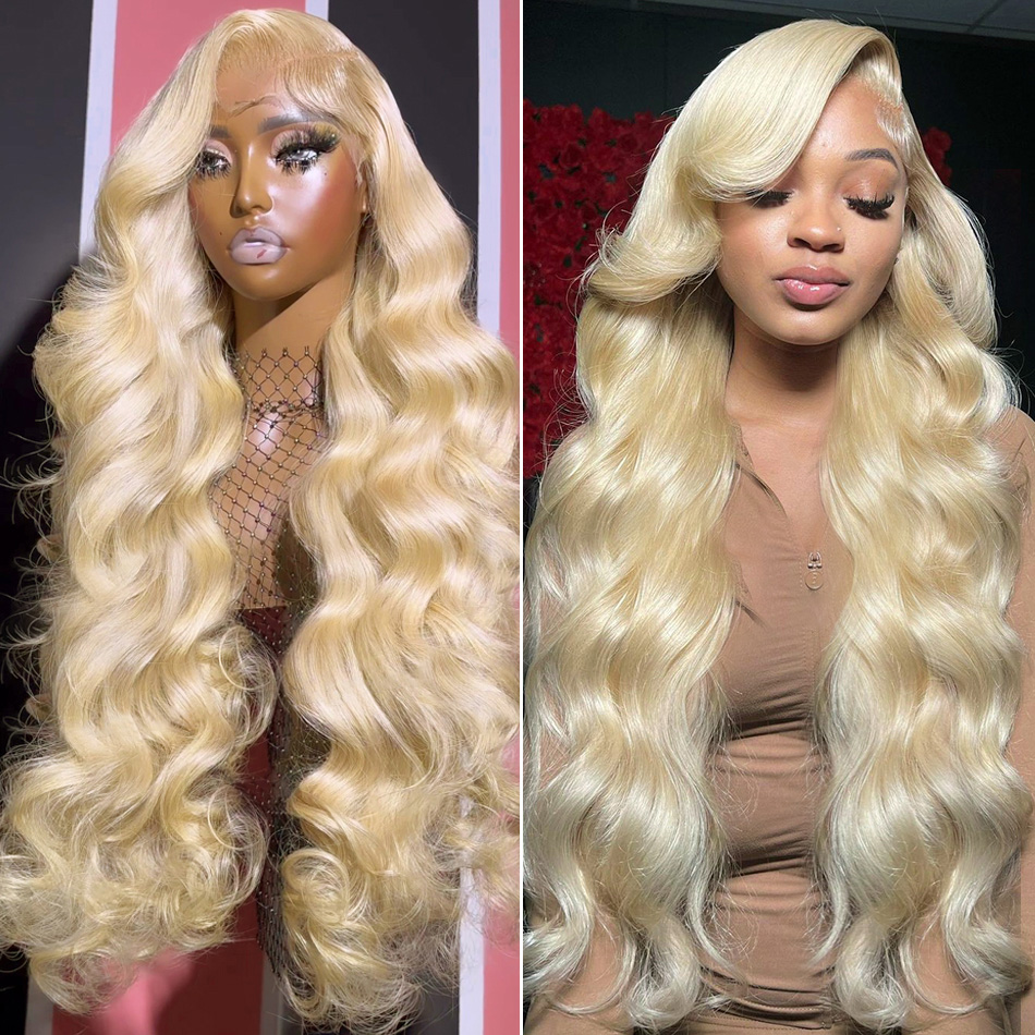 30 40 Inch Honey 613 Blonde Lace Frontal Human Hair Wigs HD Transparen 13X4 Body Wave 13X6 Brazilian Front Wig For Women