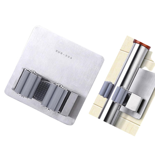 Stainless Steel Broom hooks Mop placement Holder Wall Mounted Organizer Rack Clip forja de puerta hierro261k8060539