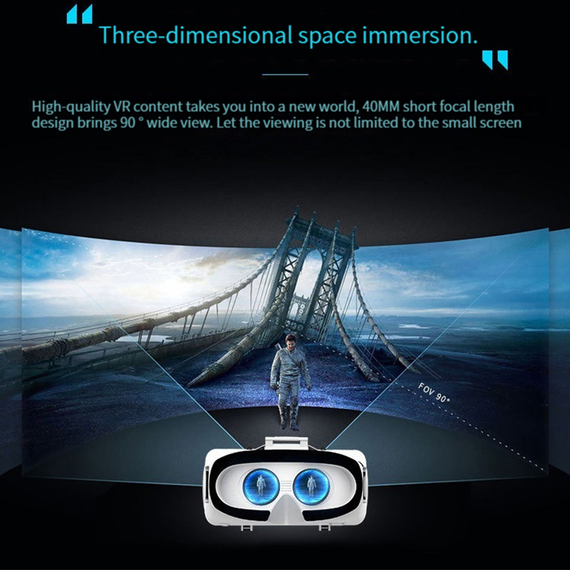 VR Glasses VR glasses Helmet 3D Glasses Virtual Reality Headset For Smart phone Smart Phone Goggles Video Game Viar Binoculars VR Movies 230809