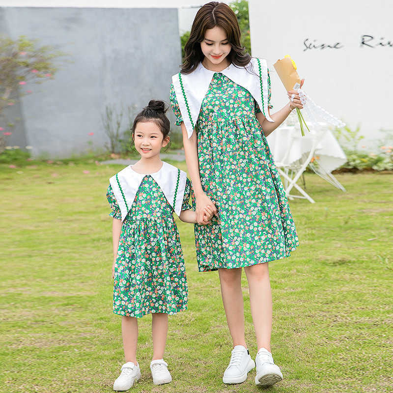 Family Matching Outfits Matching Family Outfits Summer Mum and Daughter Floral Chiffon Dress Mother Daughter Matching Clothes Family Look Mommy and Me