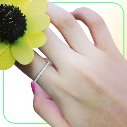 New Design Band Rings Wedding Rings Women 925 Sterling Silver Simulated Diamond Ring Jewelry