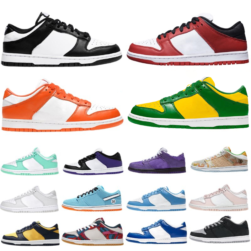 Low Running shoes for men women UNC Halloween Panda Pigeon Black White Photon Dust Kentucky Medium Curry womens sports sneakers trainer