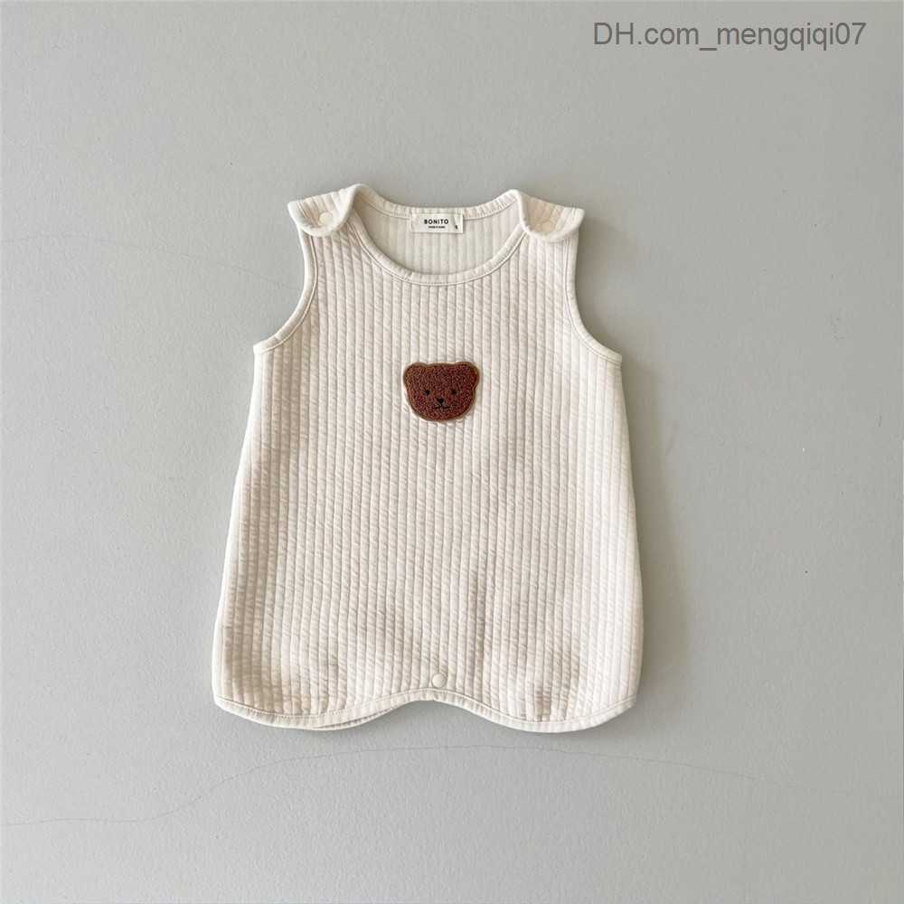 Pajamas Korean Baby Sleeping Bag Bear Baby Sleeping Bag Newborn Bodysuit Infant Clothing Newborn Z230810
