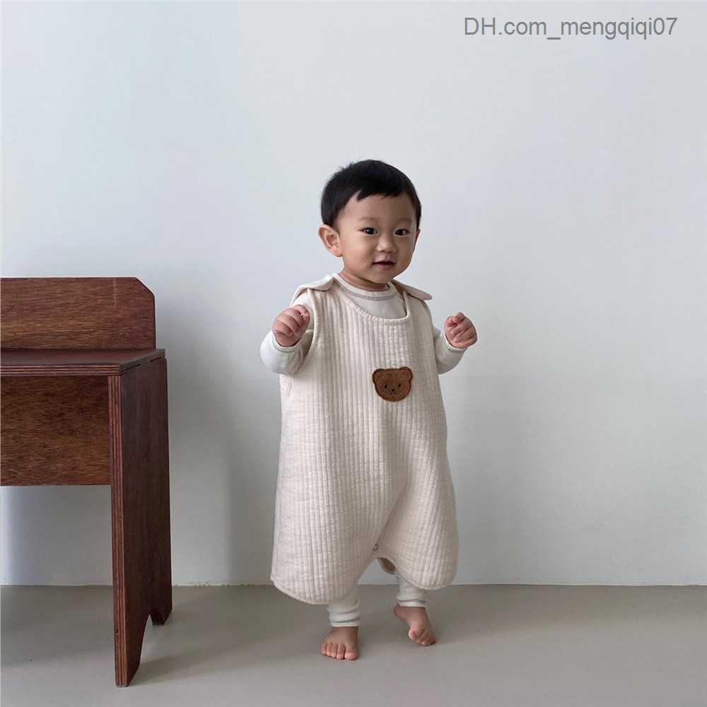 Pajamas Korean Baby Sleeping Bag Bear Baby Sleeping Bag Newborn Bodysuit Infant Clothing Newborn Z230810