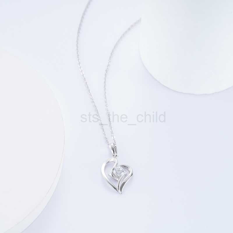 Pendant Necklaces 925 Love Shape Neckalce Anniversary Marry Me O-Chain Size 16mm Different Style Gift for Girlfriend Zirconia CZ Sterling Silver