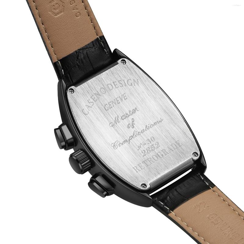 Wristwatches Top Brand F-Muller Men's Watches Tourbillon Automatic&Quartz 3bar Waterproof Watch Men FOR-FRANCK Mechanical Wristwatch