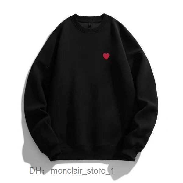 commes hoodie Designer Play Commes Des Garcons Letter Long Sleeve Pullover Women Red Heart Loose Sweater Clothing CDGs hoodie 4 ONCX