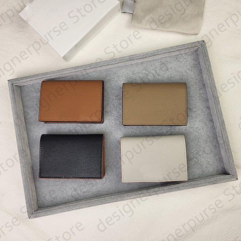 Famous designer Leather Anagram business card holder card holders designer bill wallet mens wallets luxury purse lady pouch women wallet coin purses with Metal logo