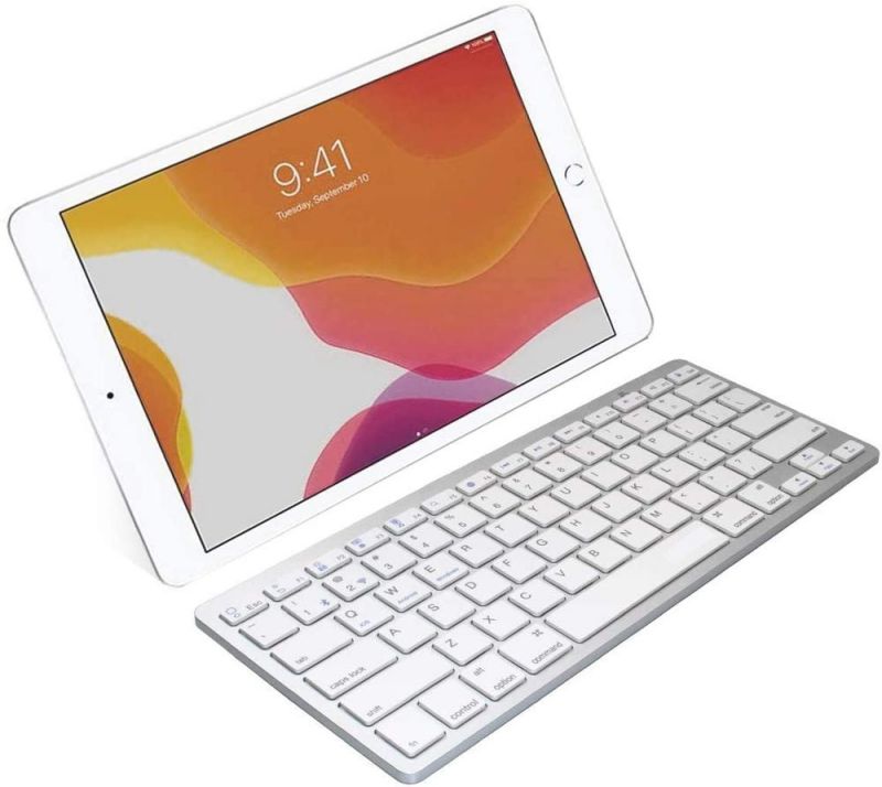 ultra slim wireless keyboard for desktop laptop tabelt and for apple ipad iphone macbook android windows pc bluetooth keyboard