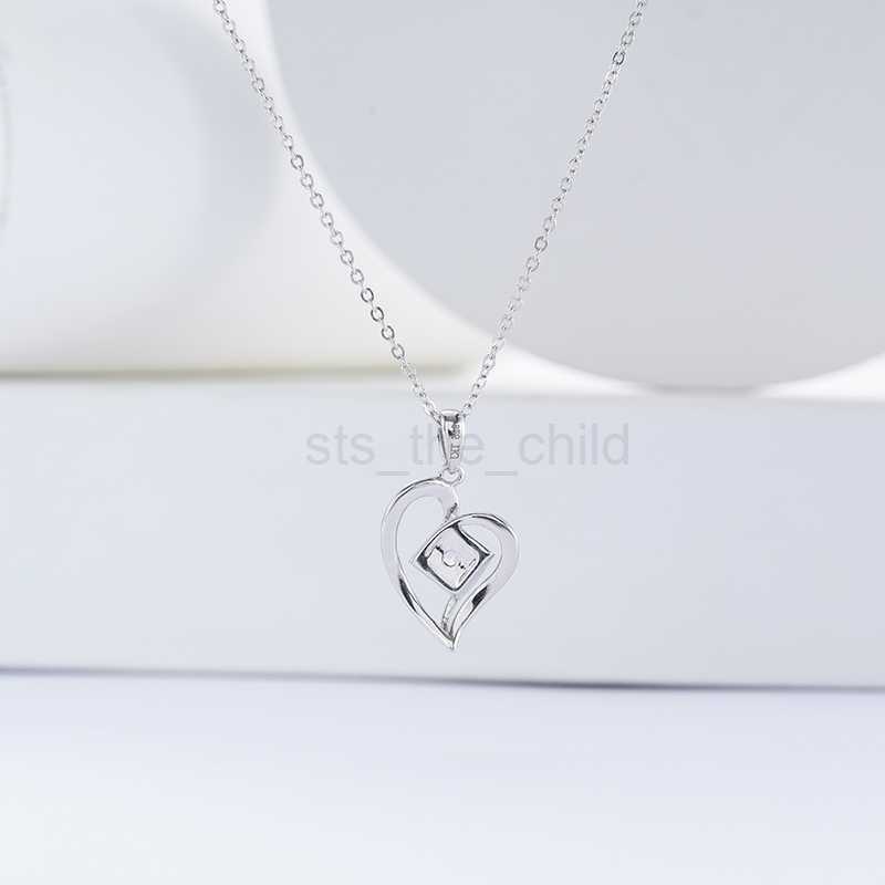 Pendant Necklaces 925 Love Shape Neckalce Anniversary Marry Me O-Chain Size 16mm Different Style Gift for Girlfriend Zirconia CZ Sterling Silver