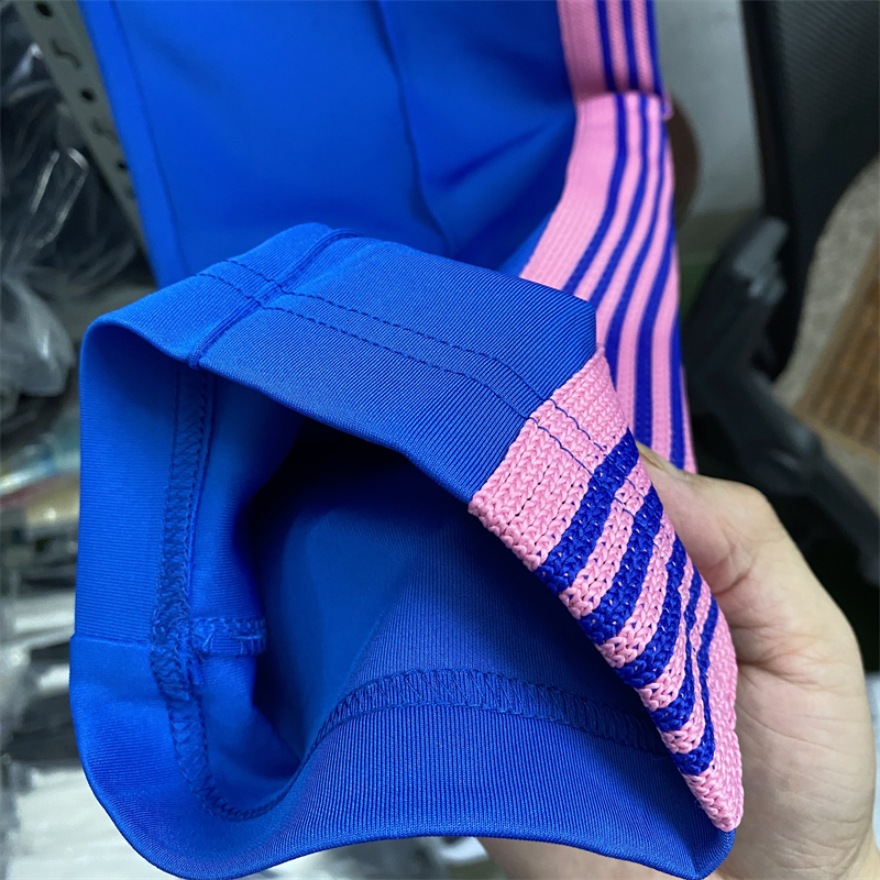 Mens Pants Blue Needles Sweatpants Men Women Quality Pink Stripe Butterfly Track Narrow AWGE Trousers 230809
