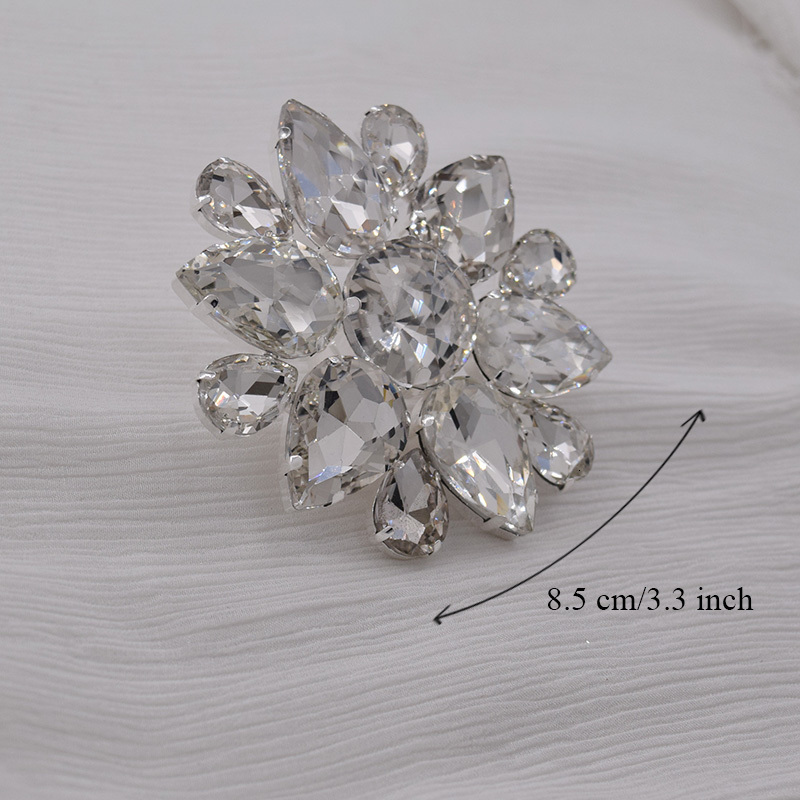 Solitaire Ring CUIER 8.5cm Huge Size Rhinestones Ring for Bridal Wedding Jewelry Man Exaggerated jewelry decoration Stage show Adjustable rings 230810
